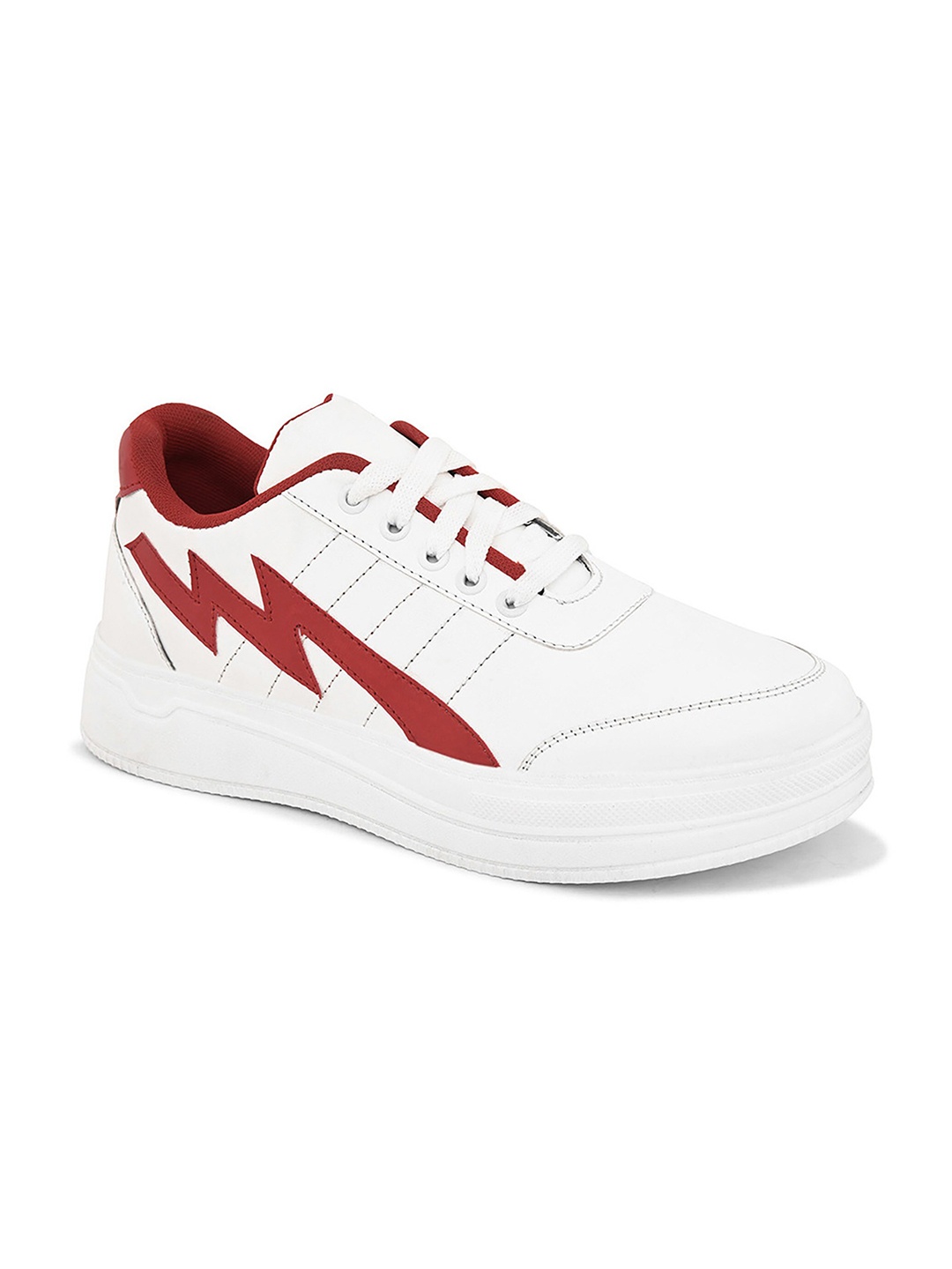 

John Karsun Men Colourblocked Antibacterial Comfort Insole Sneakers, White