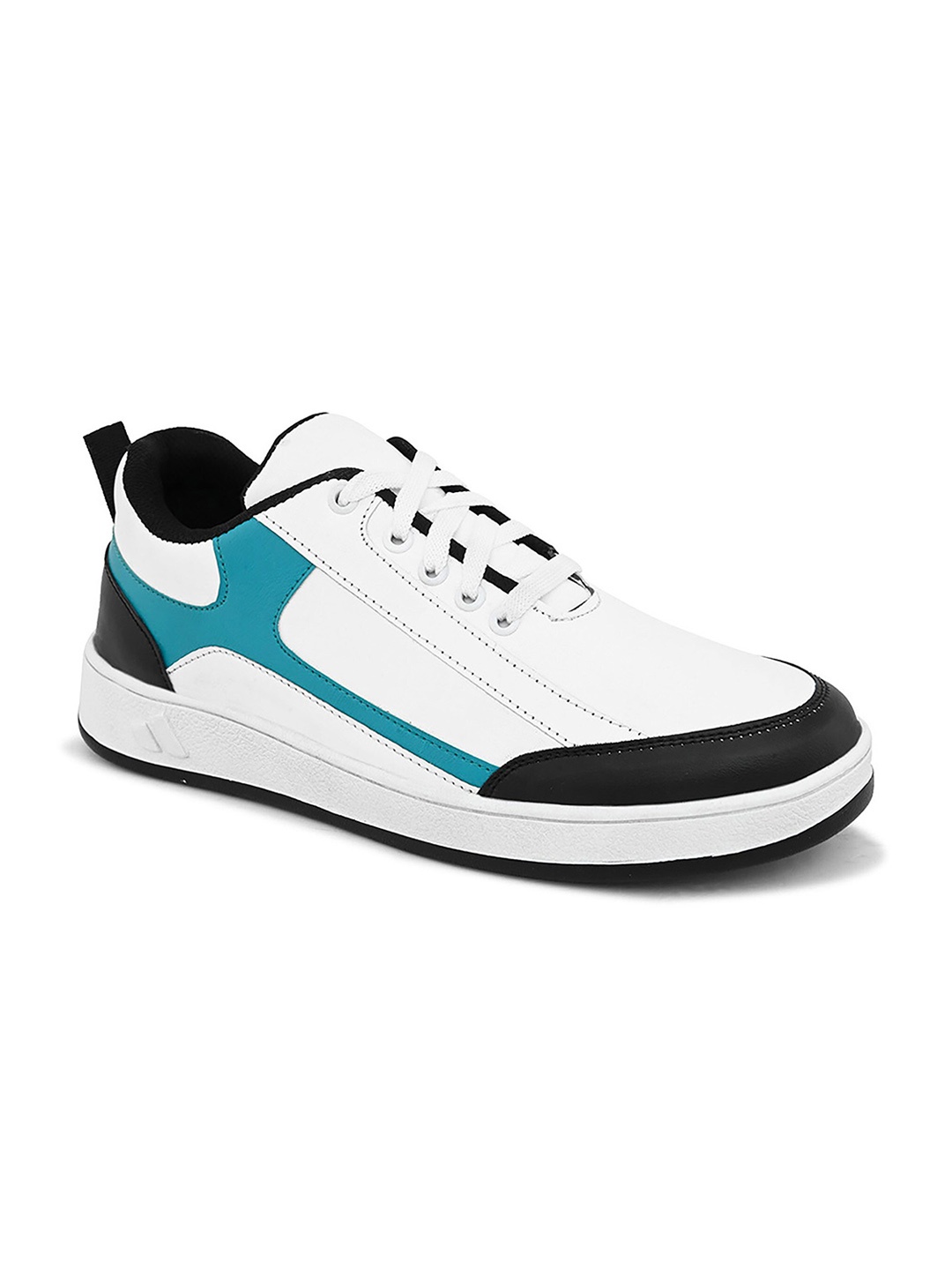 

John Karsun Men Colourblocked Antibacterial Comfort Insole Sneakers, White