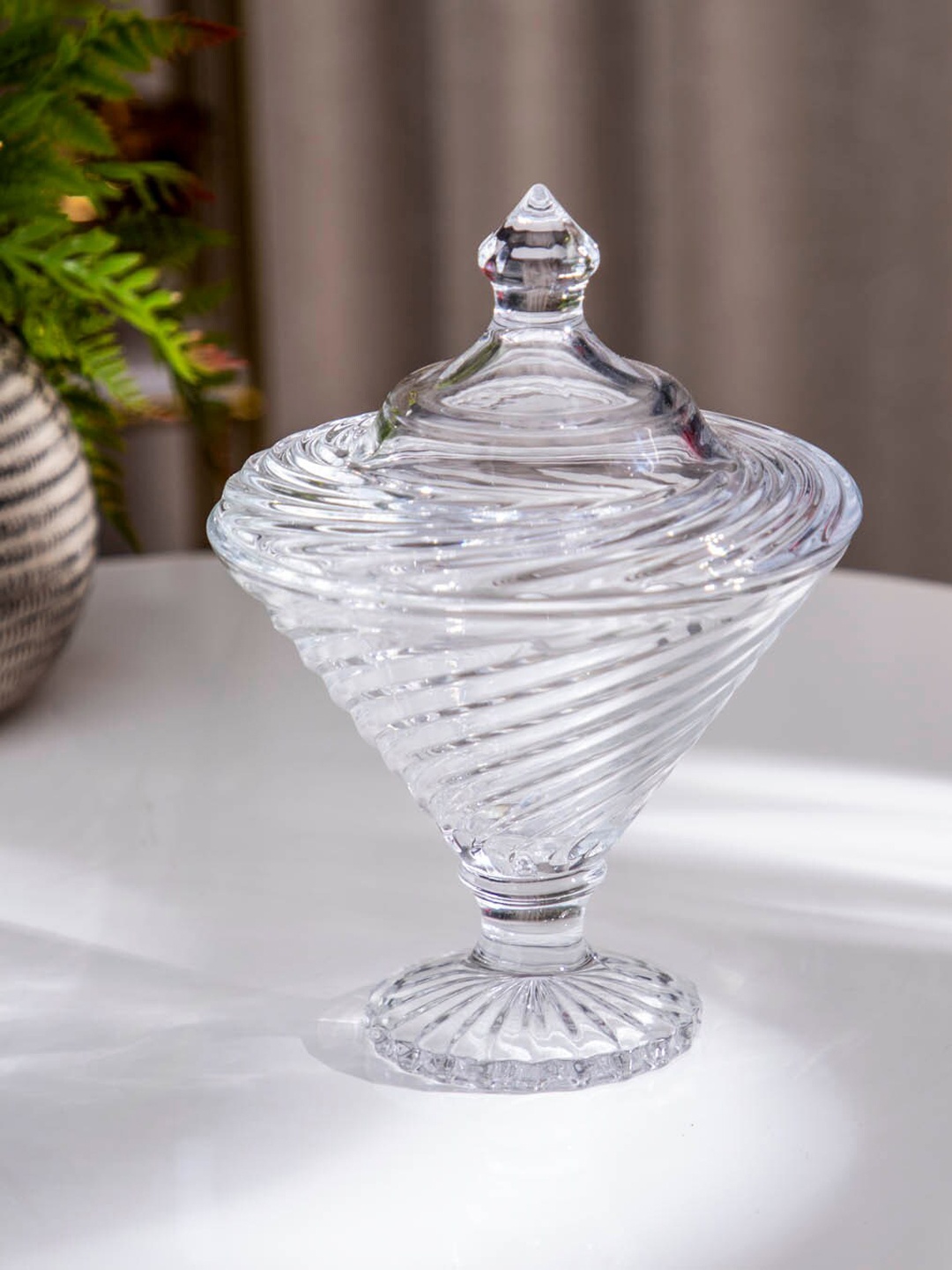 

THEDECORKART Transparent Glass Food Container
