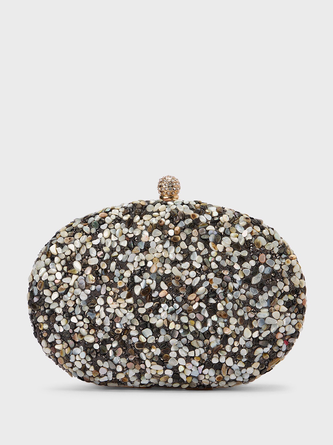 

20Dresses Gold-Toned Embellished Party Box Clutch