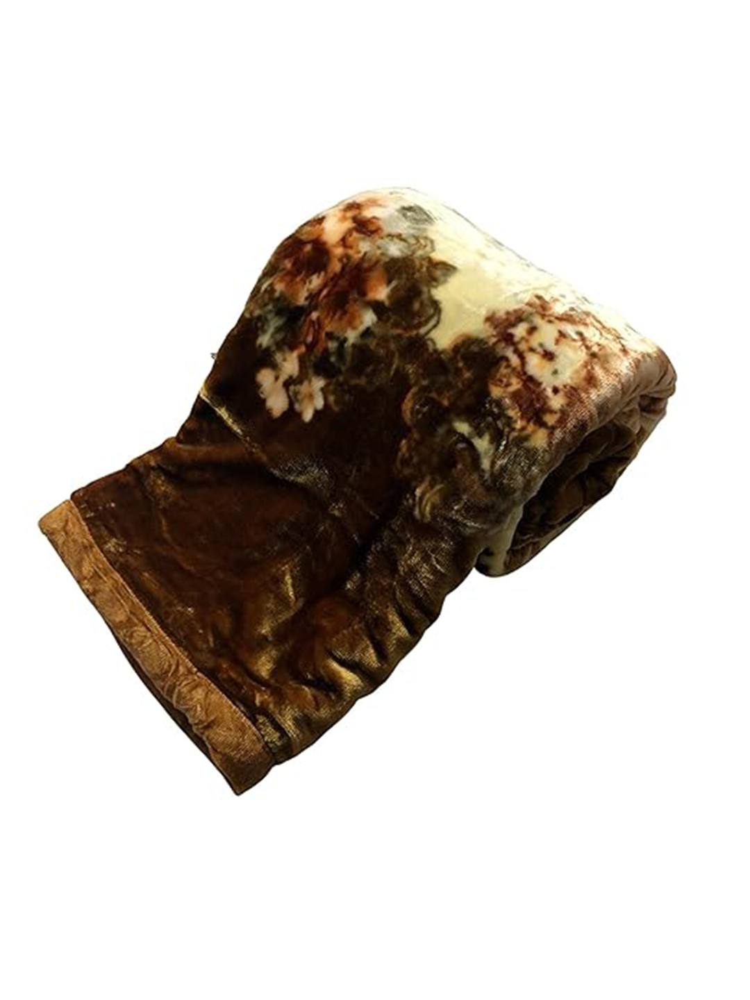 

Signature Andrew Beige & Brown Floral Heavy Winter Single Bed Blanket