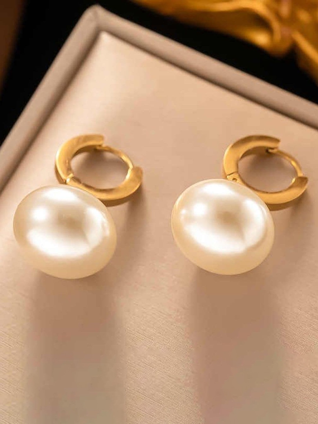 

ZIVOM Gold-Plated Geometric Hoop Earrings