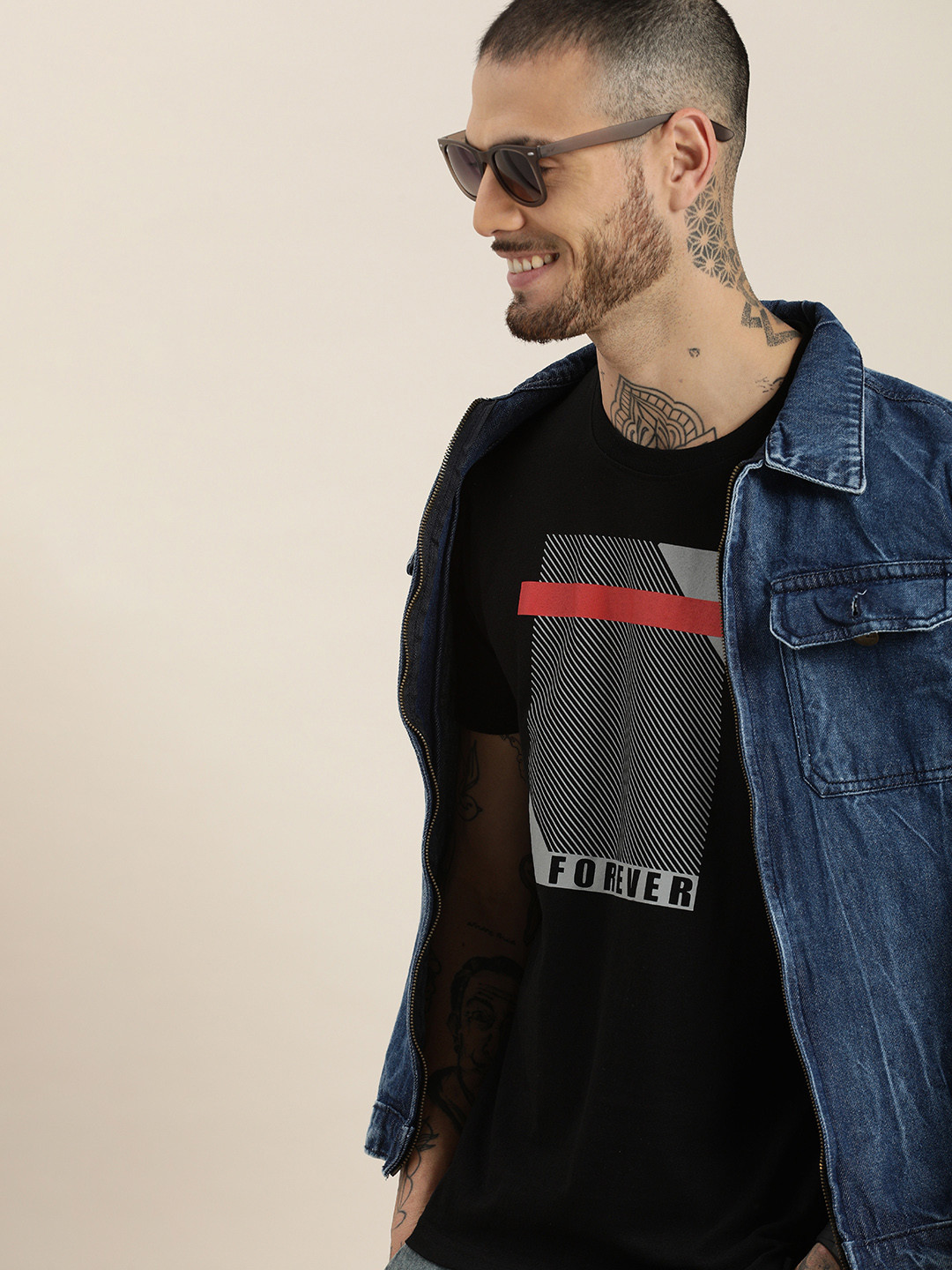 

HERE&NOW Printed T-shirt, Black