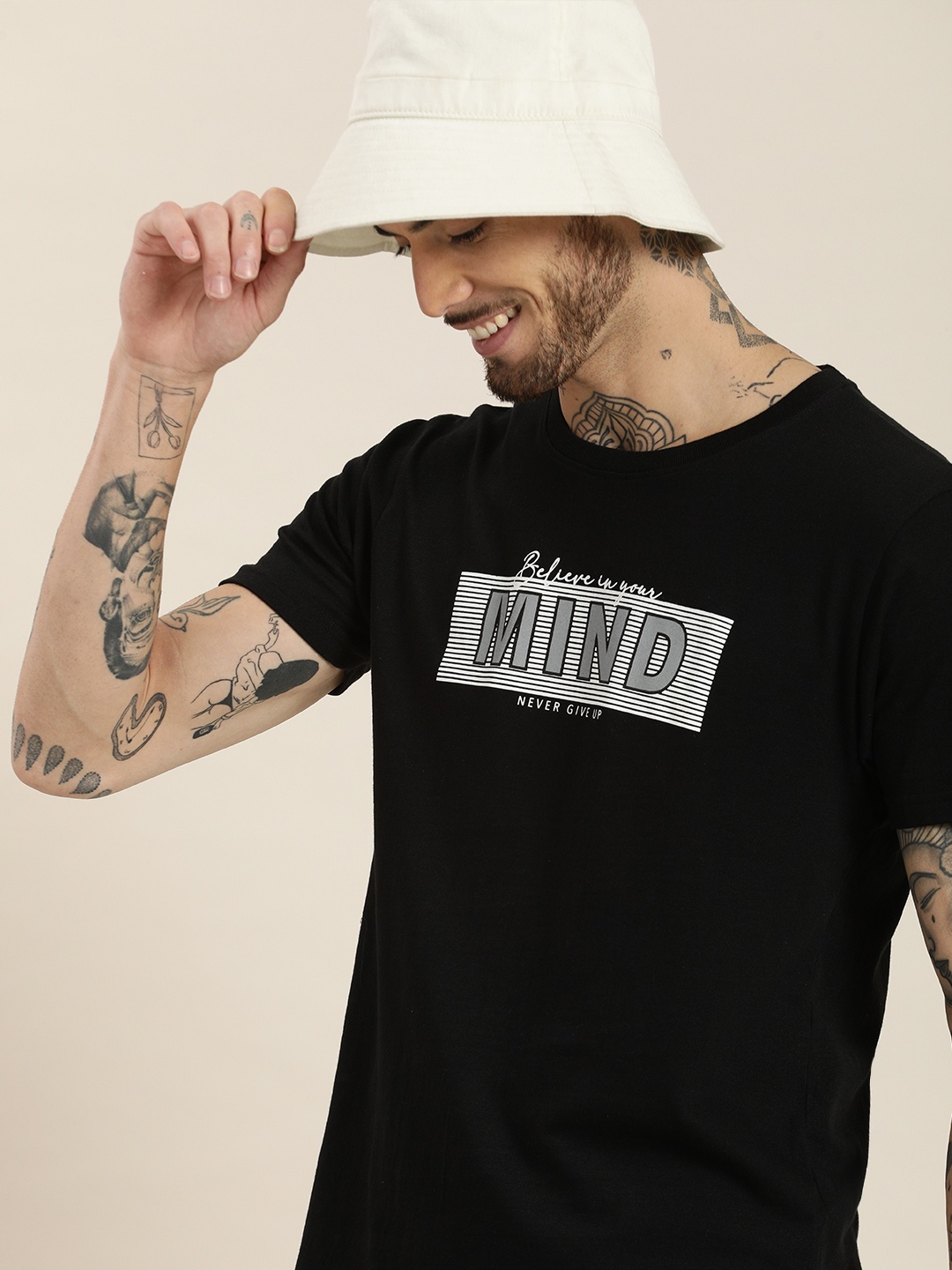 

HERE&NOW Printed T-shirt, Black