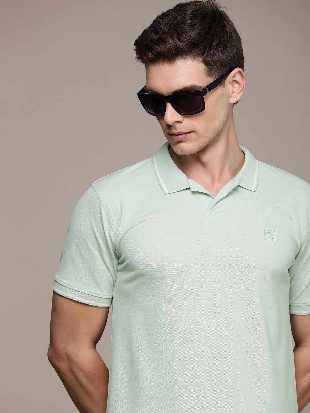 

French Connection Polo Collar T-shirt, Green