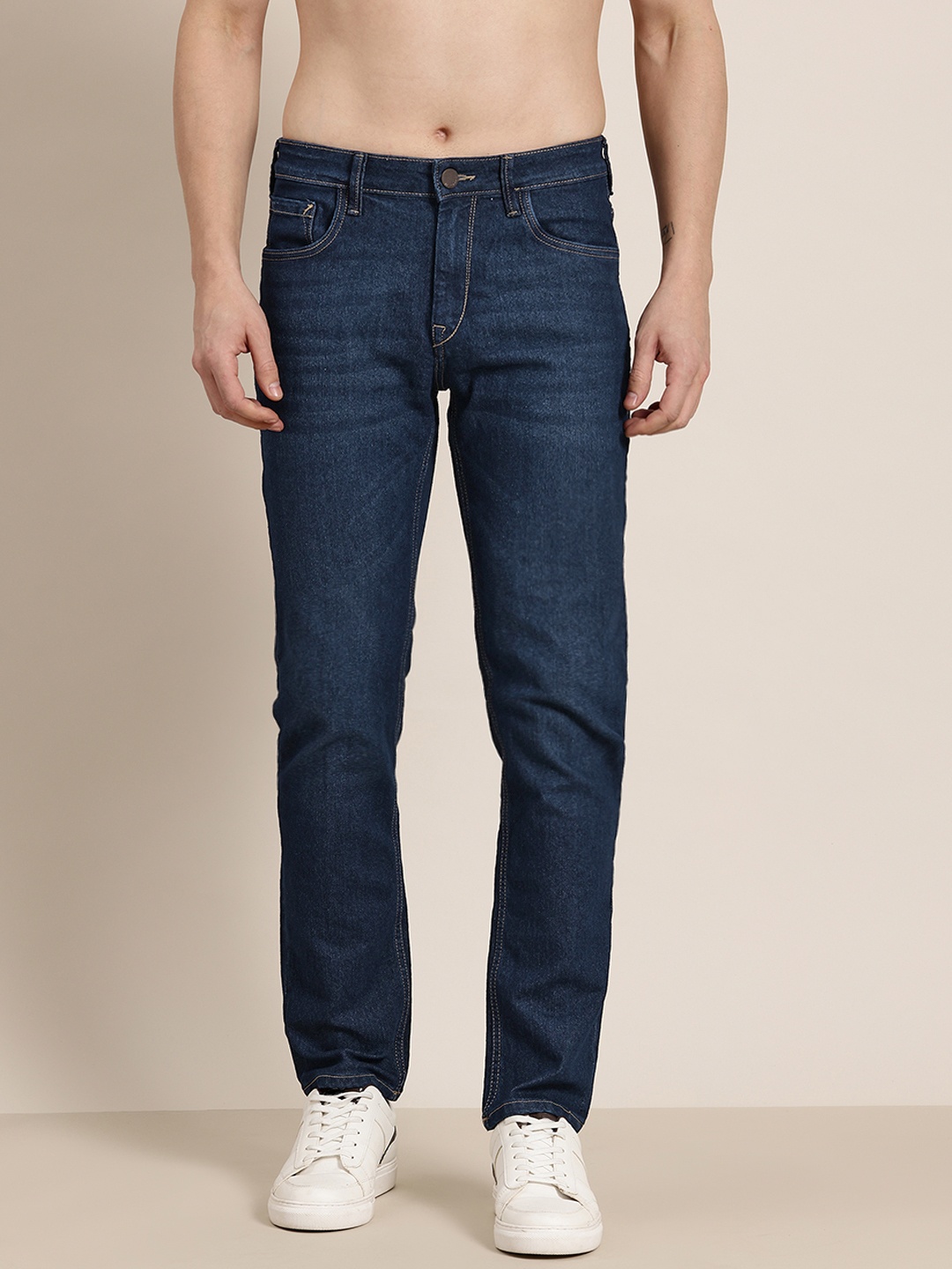 

HERE&NOW Men Slim Fit Stretchable Jeans, Blue