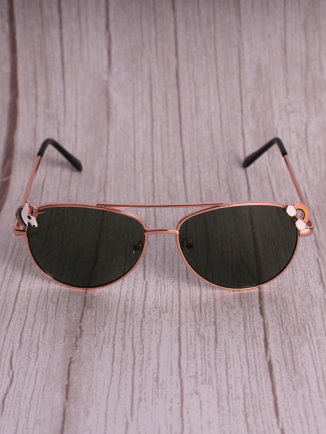 

DukieKooky Kids Aviator Sunglasses with UV Protected Lens DKSG426C, Green