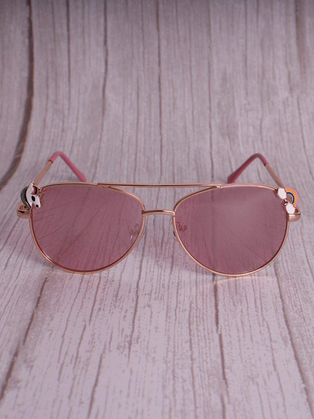 

DukieKooky Kids Aviator Sunglasses With UV Protected Lens DKSG426I, Pink