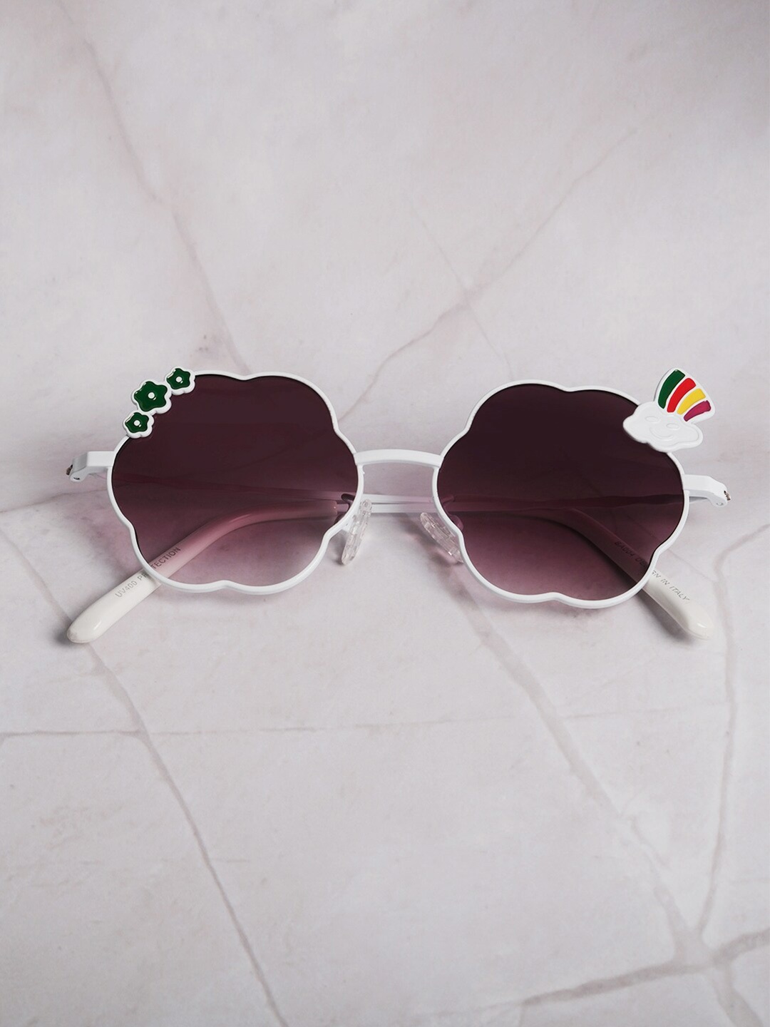 

DukieKooky Kids Round Sunglasses with UV Protected Lens-DKSG420F, Black