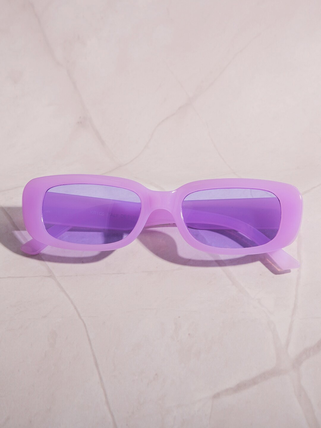 

DukieKooky Kids Rectangle Sunglasses with UV Protected Lens-DKSG413I, Purple