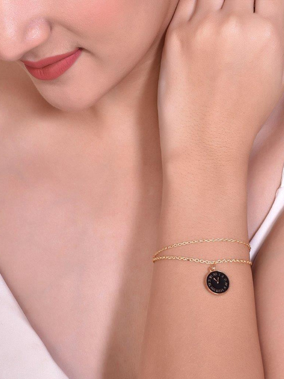

VOJ Women Gold-Plated Charm Bracelet