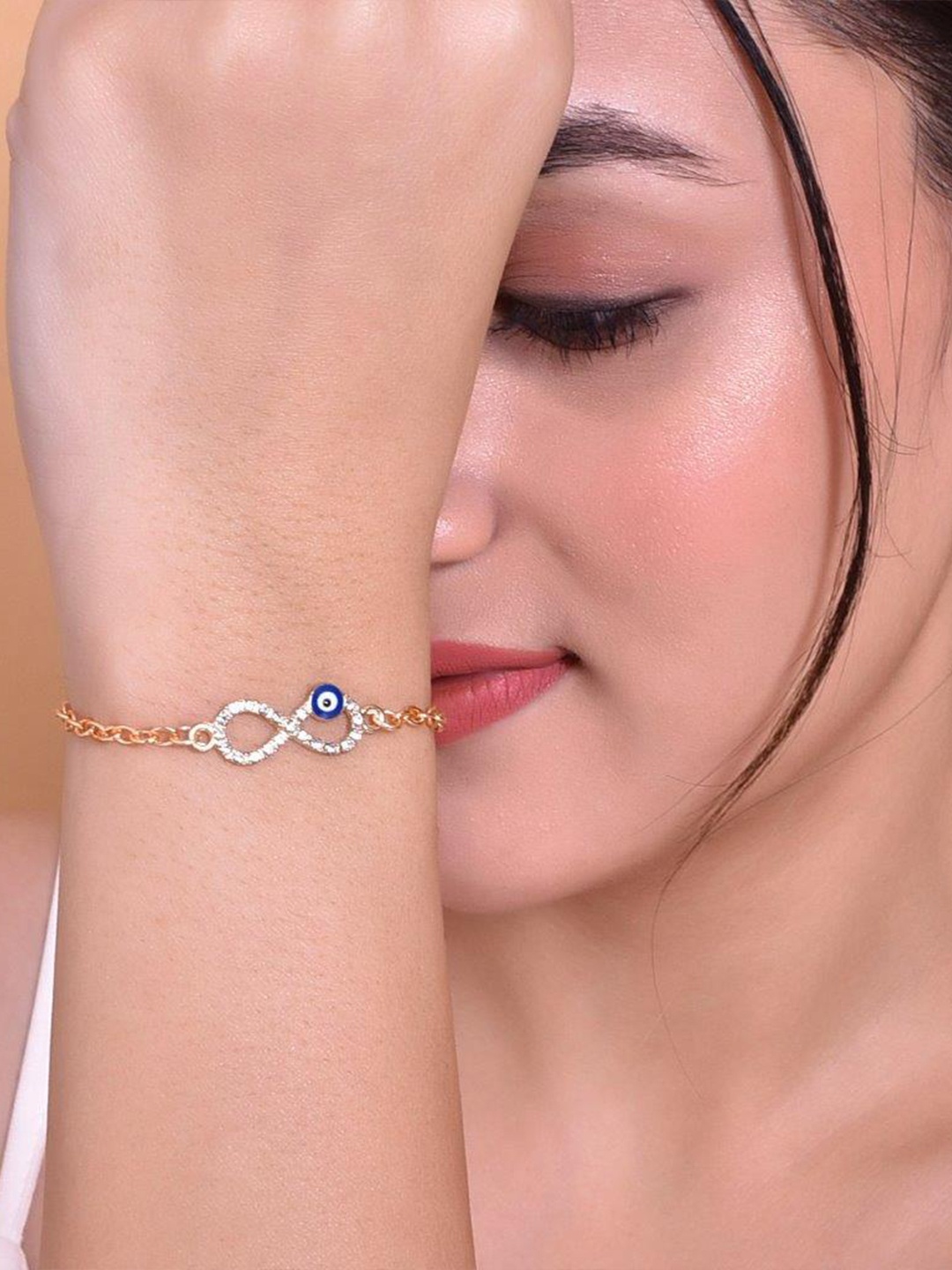 

VOJ Women Gold-Plated Stainless Steel Charm Bracelet