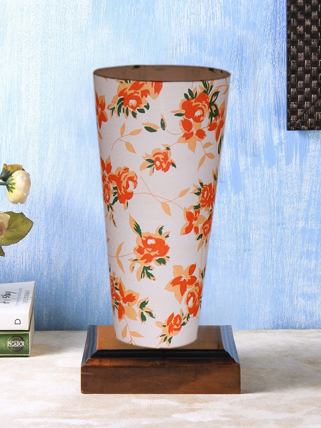 

Devansh White Wooden Table Lamps
