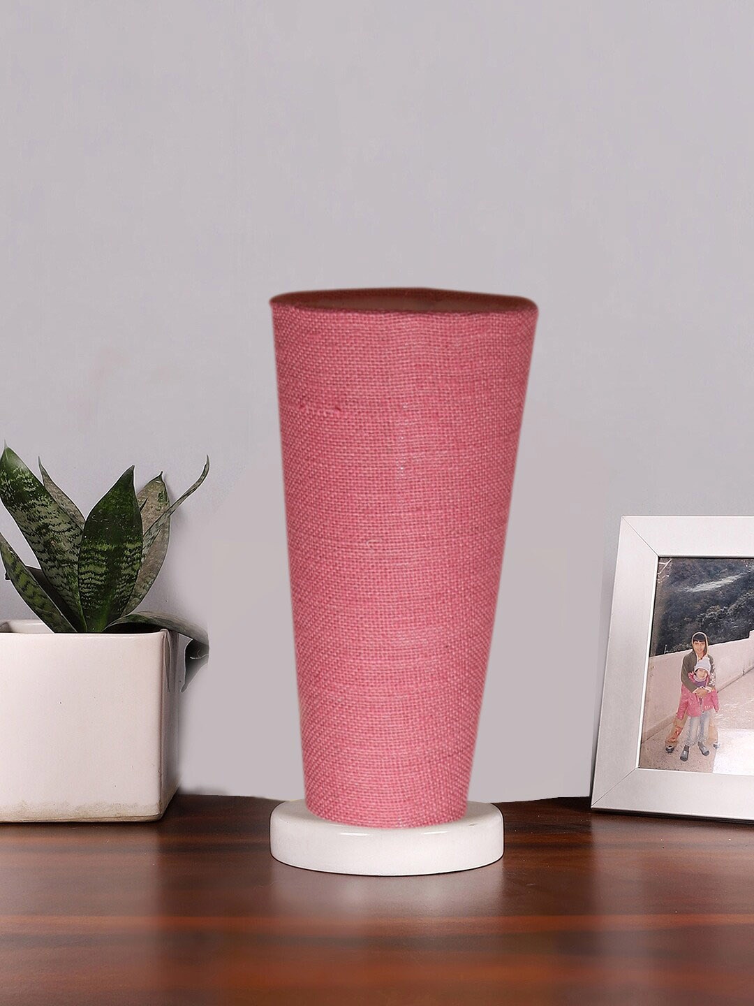 

Devansh Pink Wooden Table Lamps