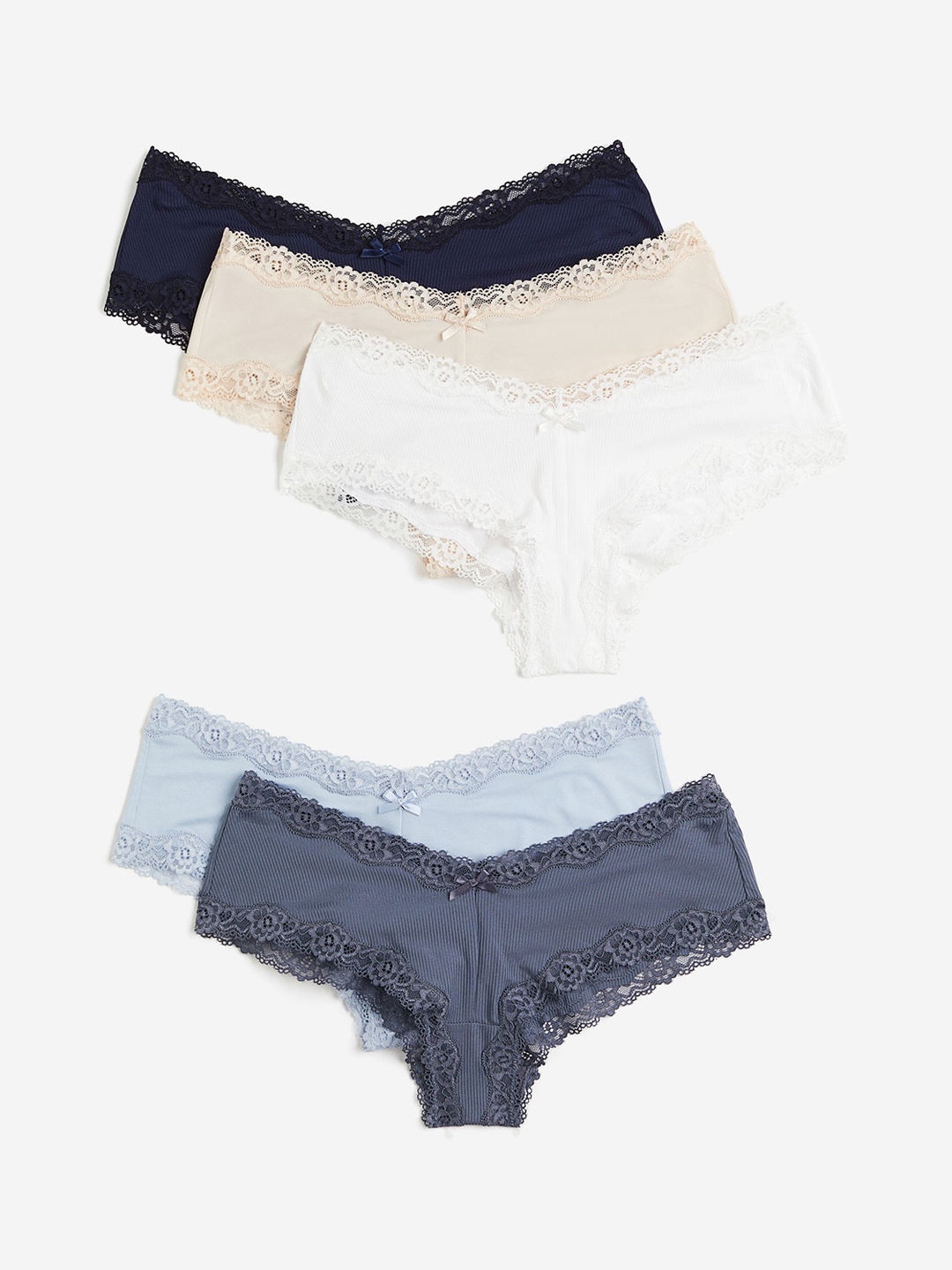 

H&M Women 5-Pack Hipster Briefs, Blue