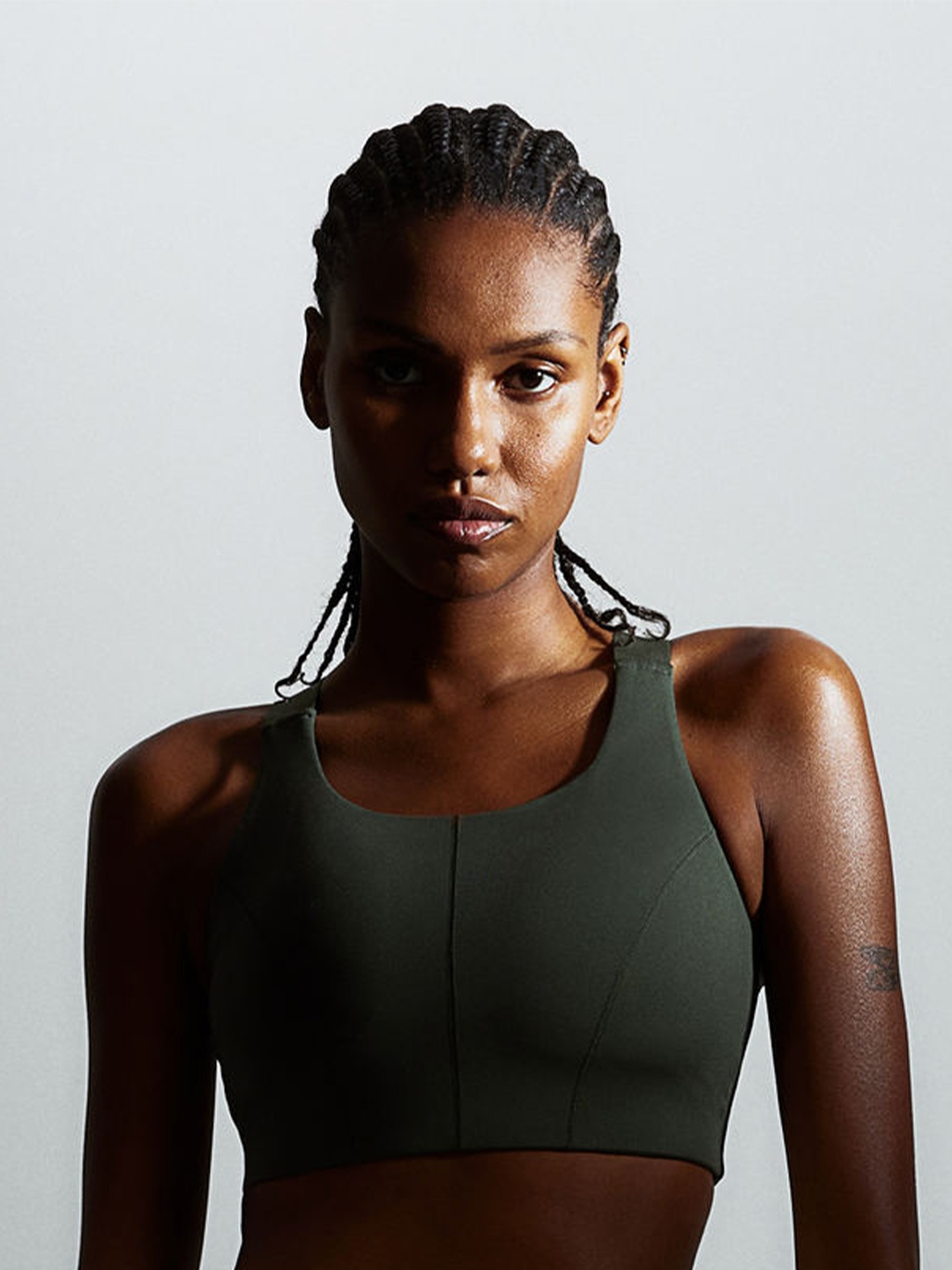 

H&M DryMove High Support Sports Bra, Olive