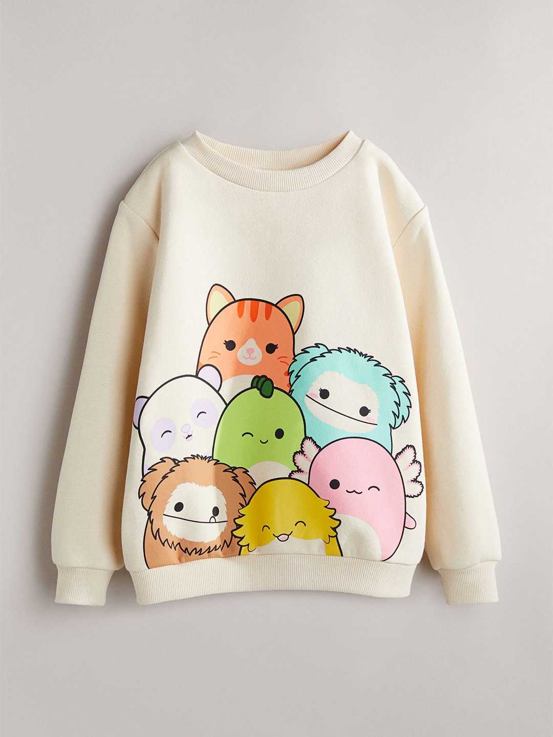 

H&M Girls Print-Motif Sweatshirt, White