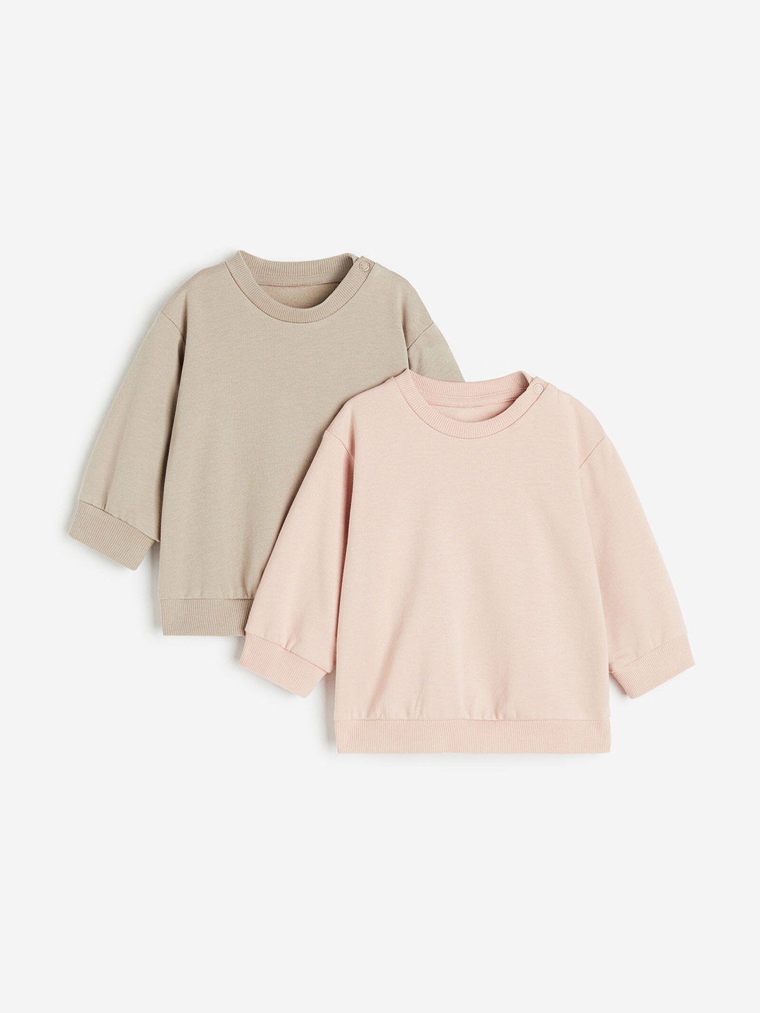 

H&M Boys 2-Pack Cotton Sweatshirts, Pink