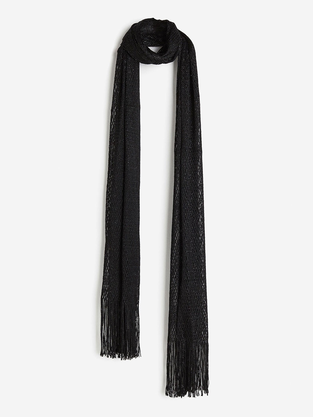 

H&M Glittery Net Scarf, Black