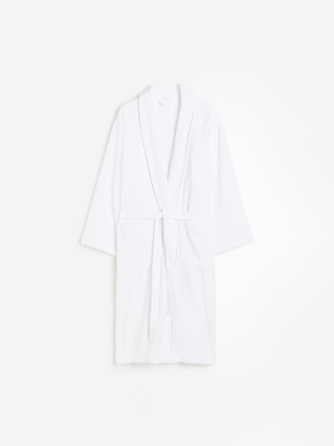 

H&M Women Cotton Terry Dressing Gown, White