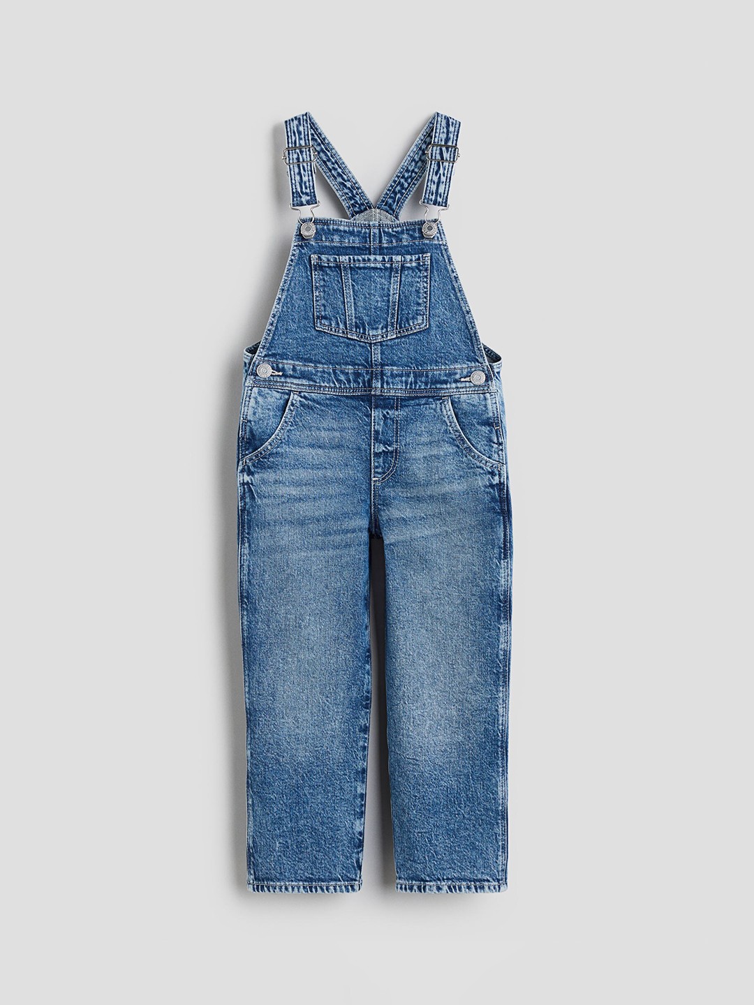 

H&M Girls Denim Dungarees, Blue
