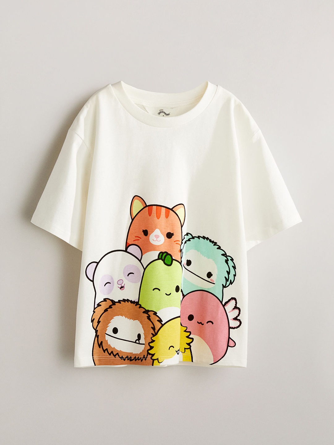 

H&M Girls Motif-Front Cotton Jersey T-Shirt, White