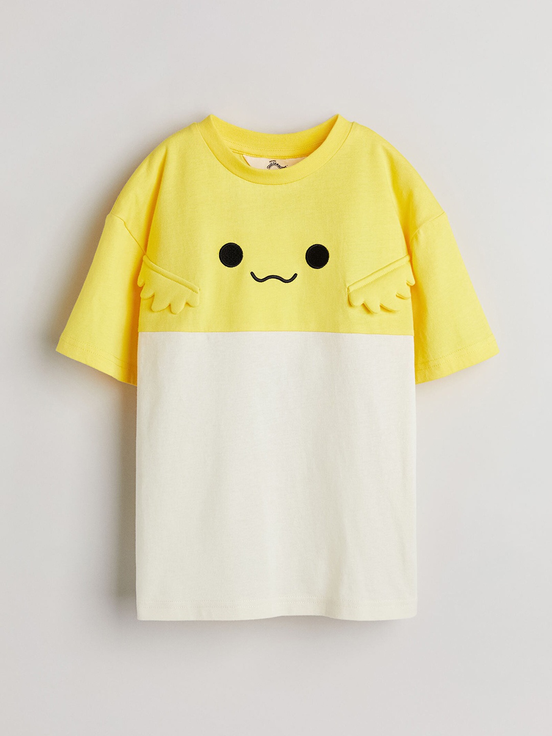

H&M Boys Applique Cotton Jersey T-Shirt, Yellow