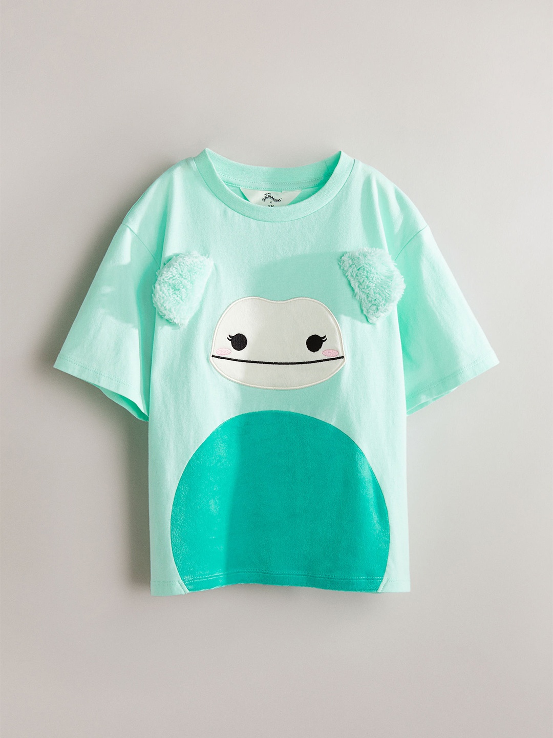 

H&M Girls Applique Cotton Jersey T-Shirt, Green