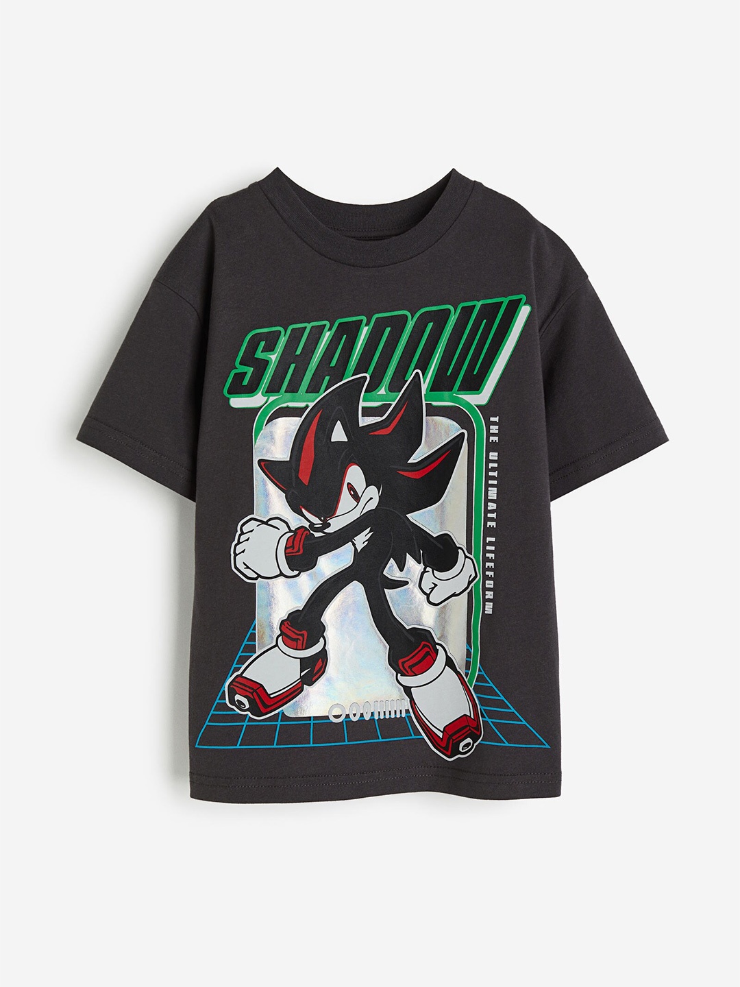 

H&M Boys Pure Cotton Printed T-Shirt, Black