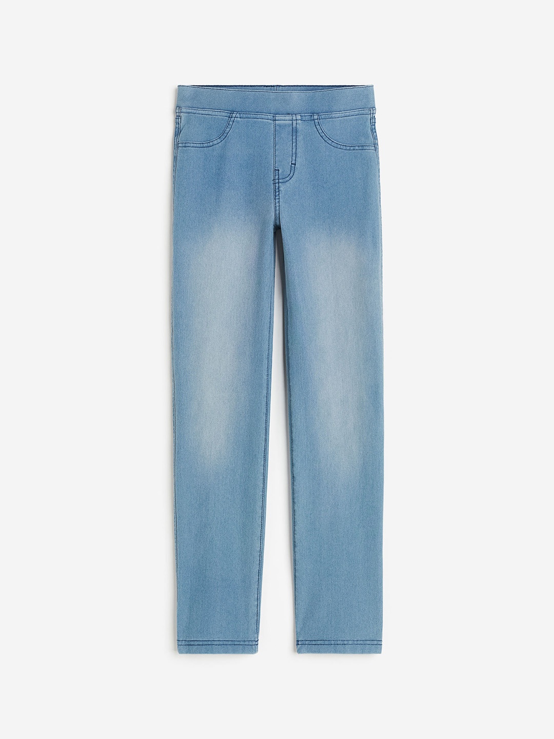 

H&M Girls Denim-Look Jeggings, Blue