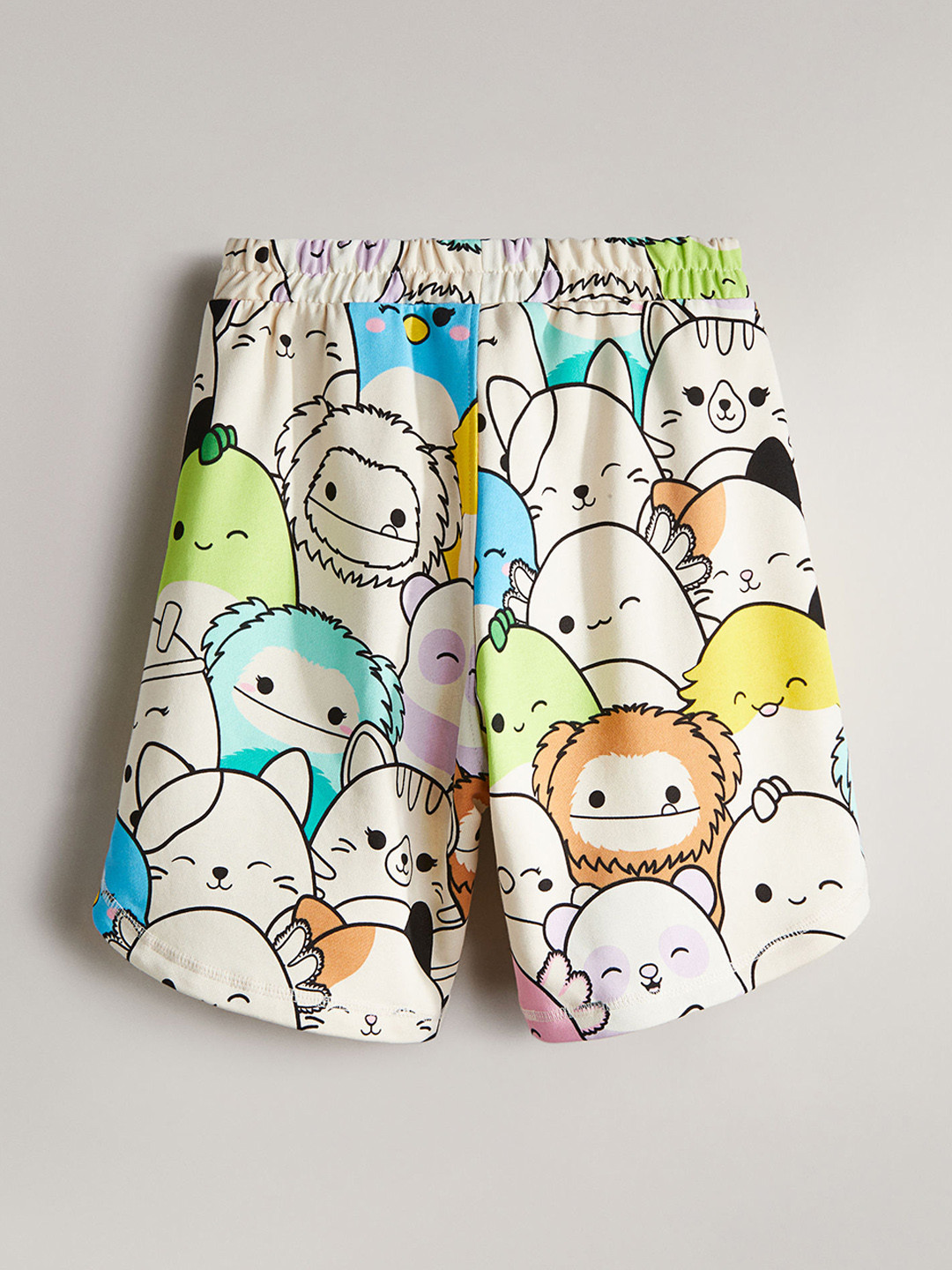 

H&M Boys Patterned Sweatshirt Shorts, White