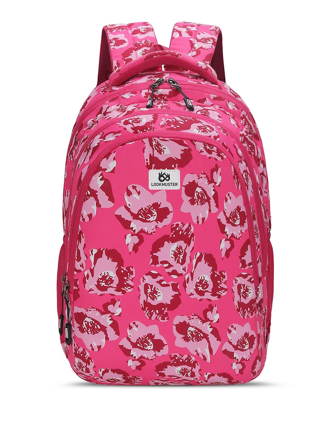 

LOOKMUSTER Women Floral Printed Backpack - 27 L, Pink