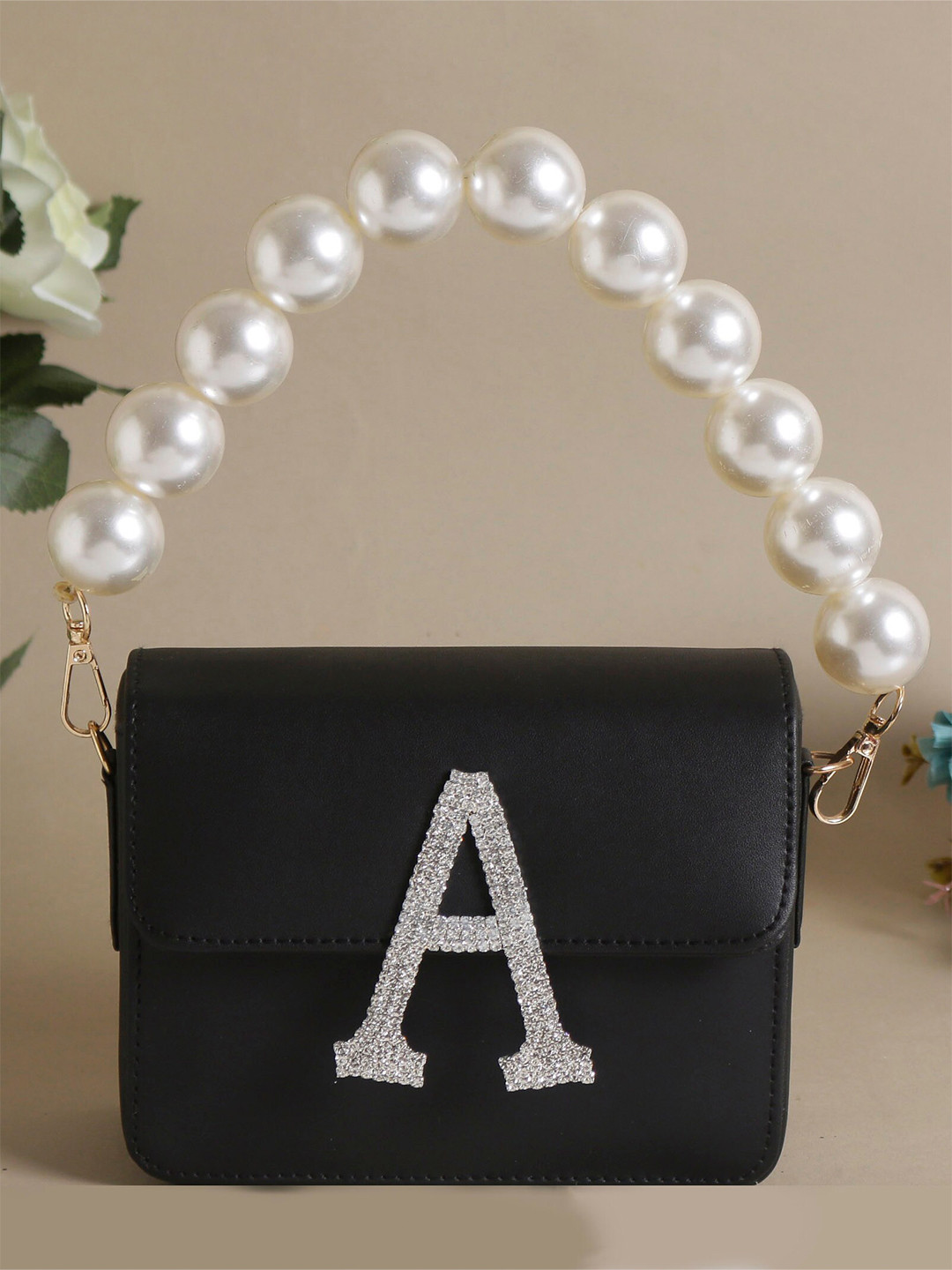 

Swisni Embellished Purse Fashion Clutch, Black