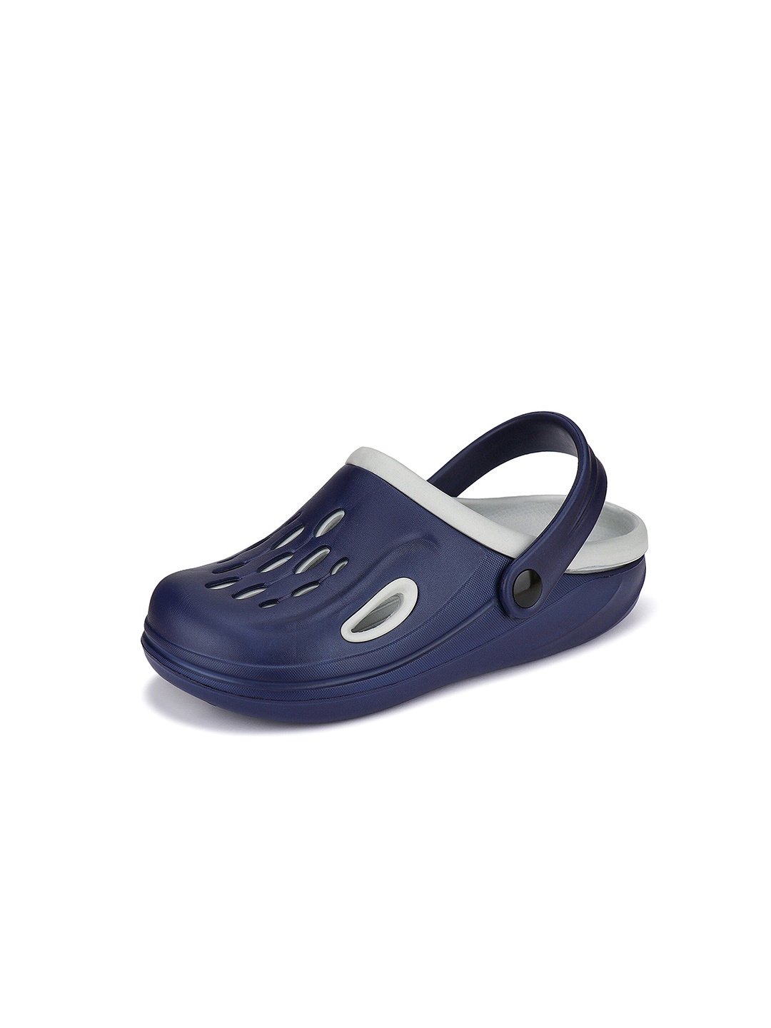 

BERSACHE Men Colourblocked Lightweight Rubber Clogs, Navy blue