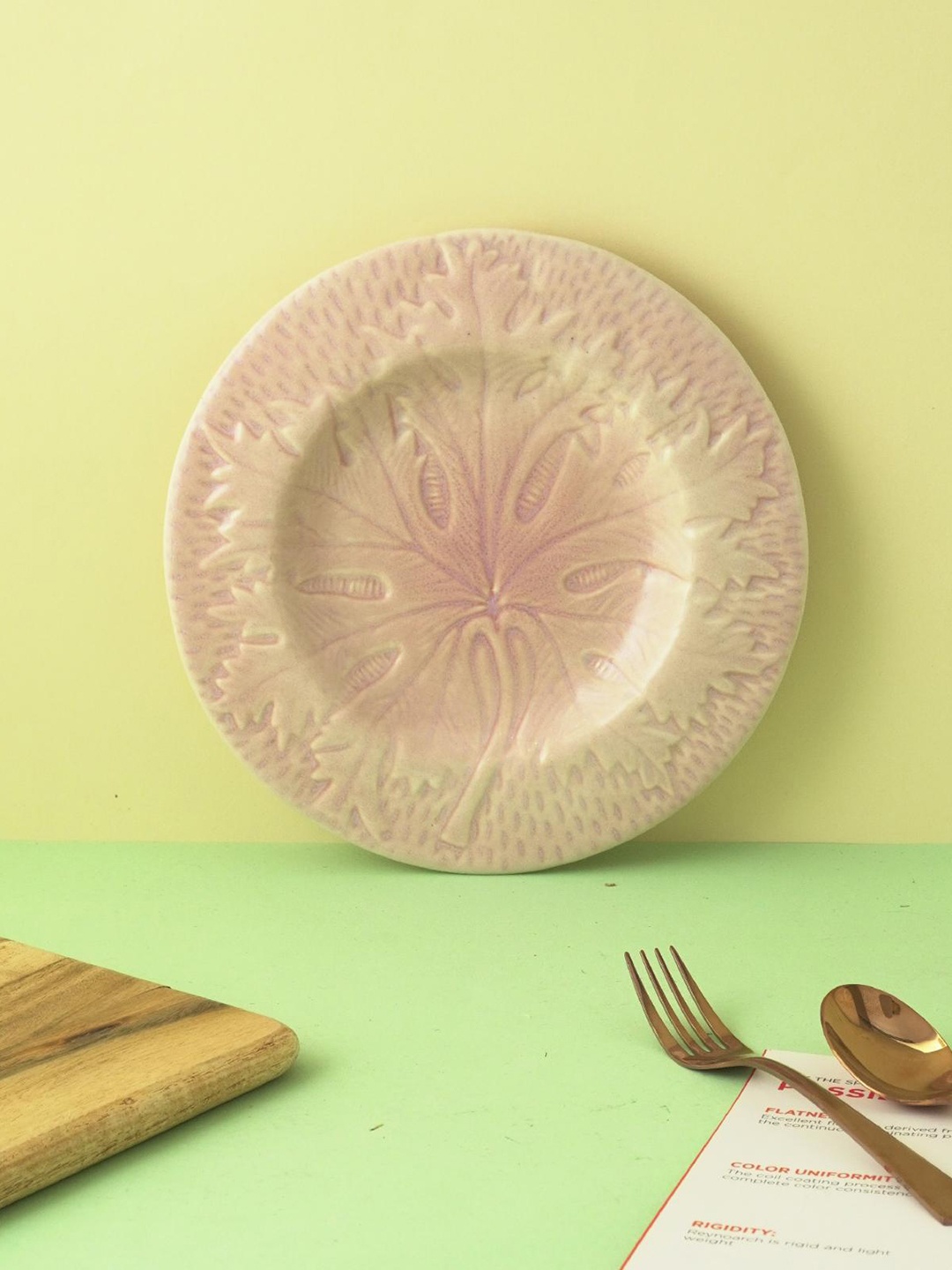 

The Decor Mart Pink Ceramic Floral Serving Platter