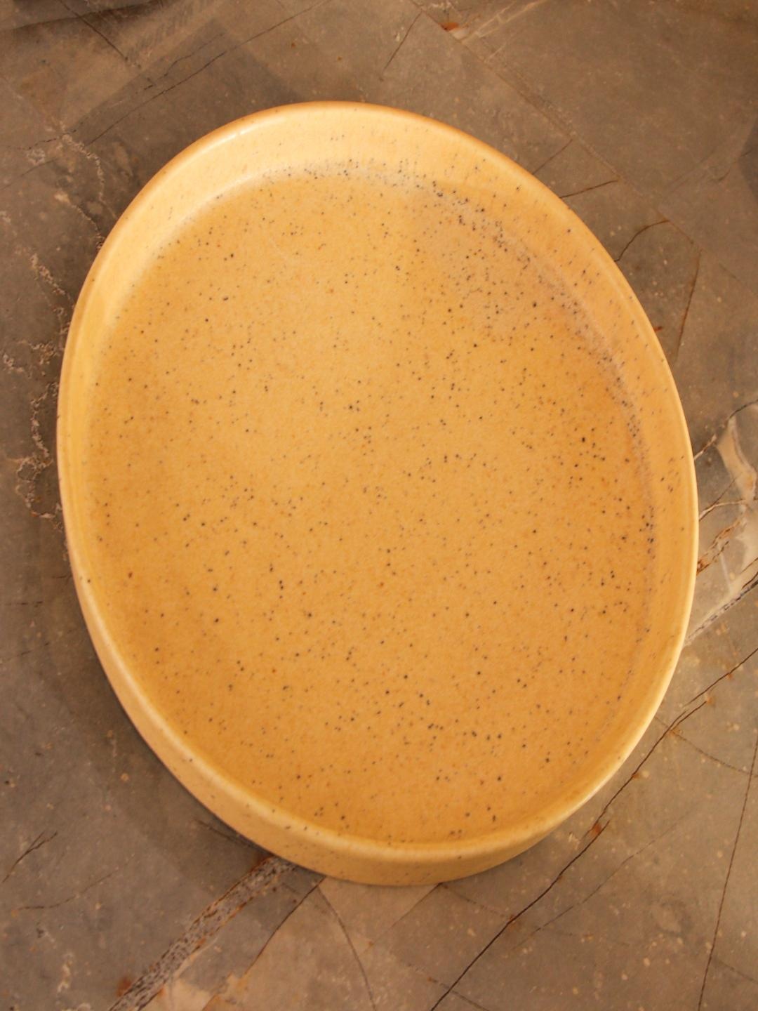 The Decor Mart Beige Ceramic Platter