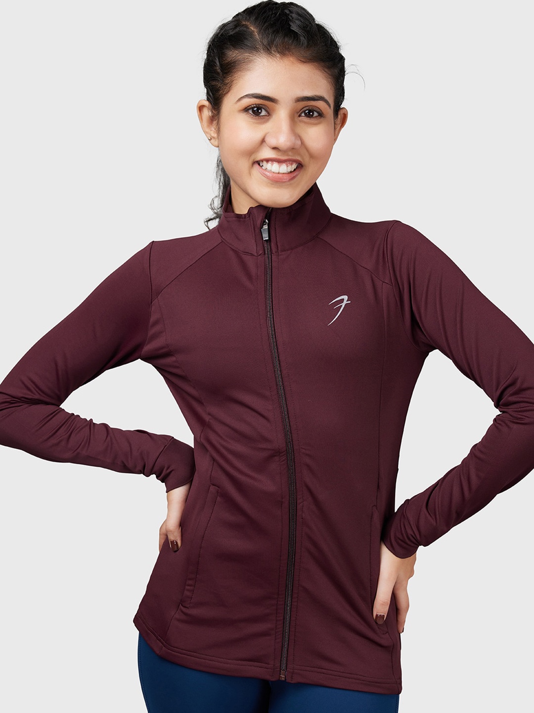 

FUAARK Lightweight Antimicrobial Long Sleeves Sporty Jacket, Red