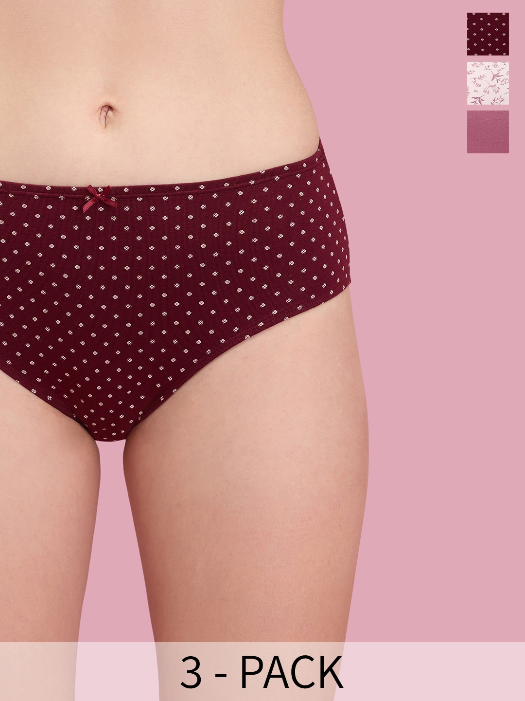 

Nykd Pack Of 3 Assorted Anti-Odour Mid Rise Hipster Briefs