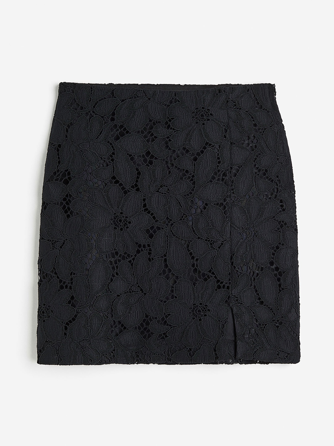 

H&M Women Lace Skirt, Black