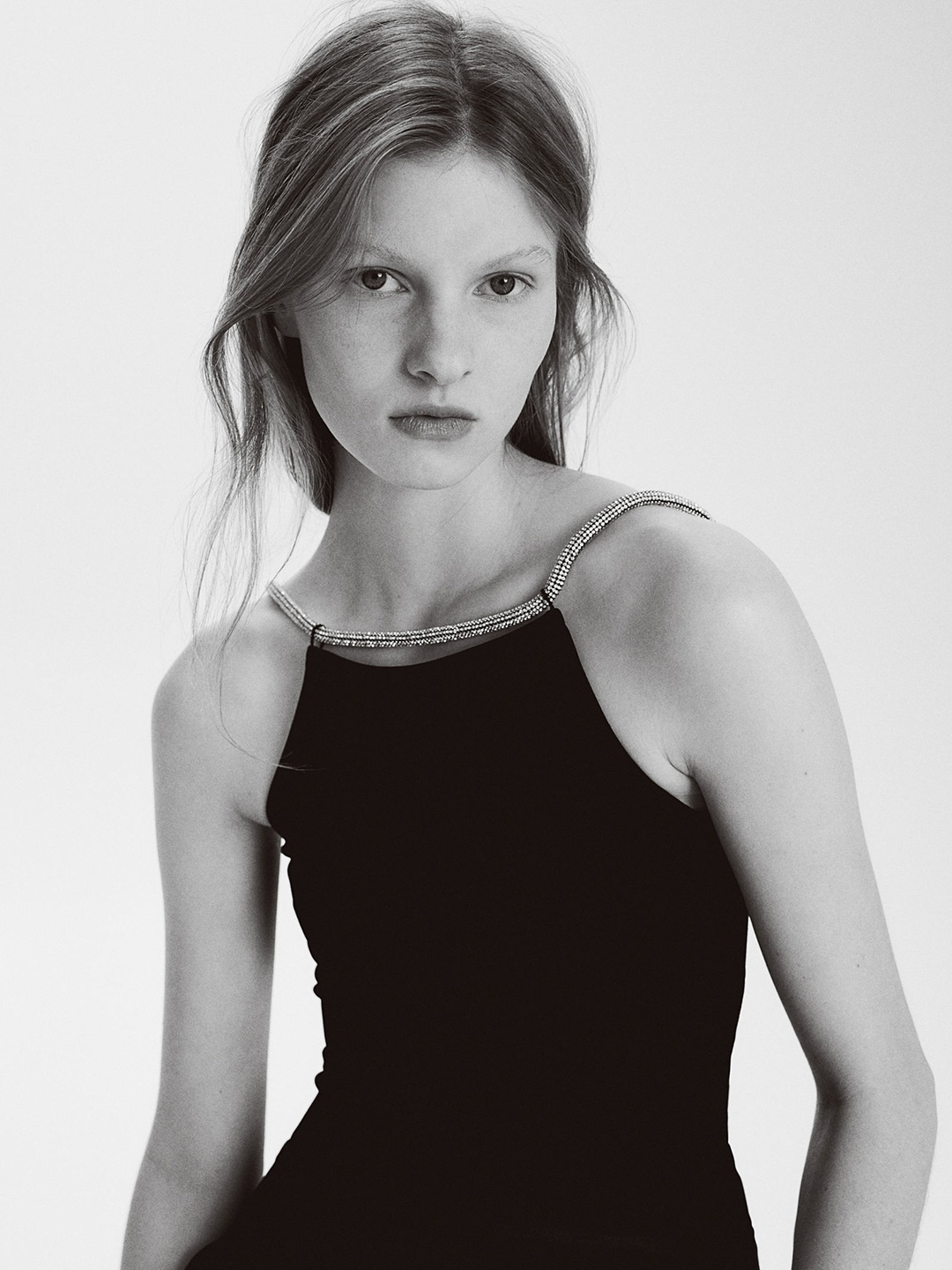 

H&M Rhinestone-Strap Body, Black