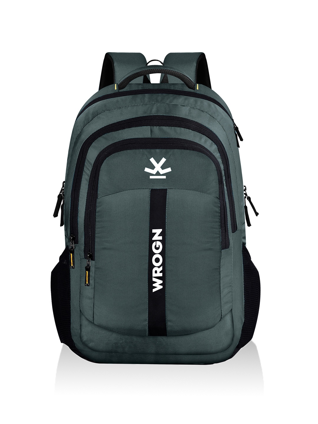 

WROGN Unisex Brand Logo Printed Backpack with Rain Cover -Up to 18 inch, Grey
