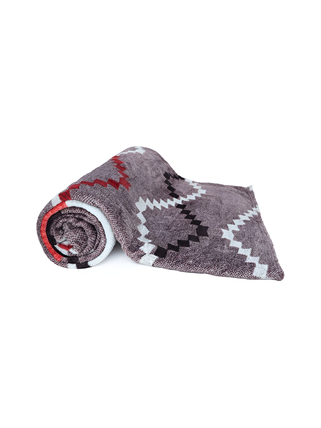 

dulce vida Brown Geometric AC Room 233 GSM Double Bed Blanket