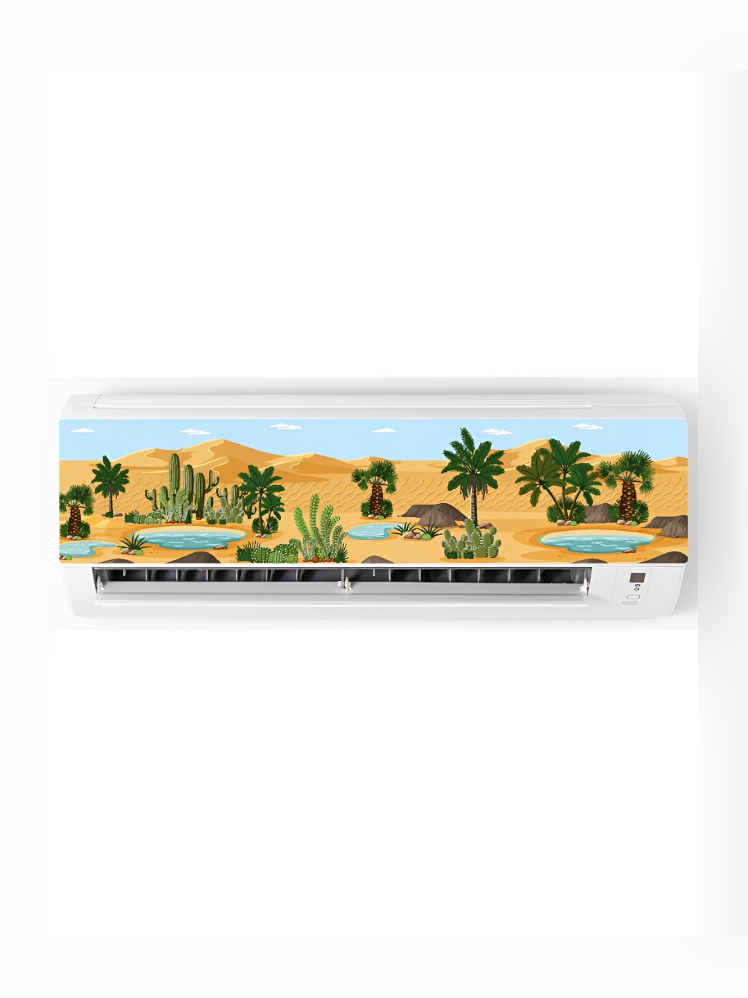 

CVANU Brown & Green Printed Self Adhesive AC Sticker
