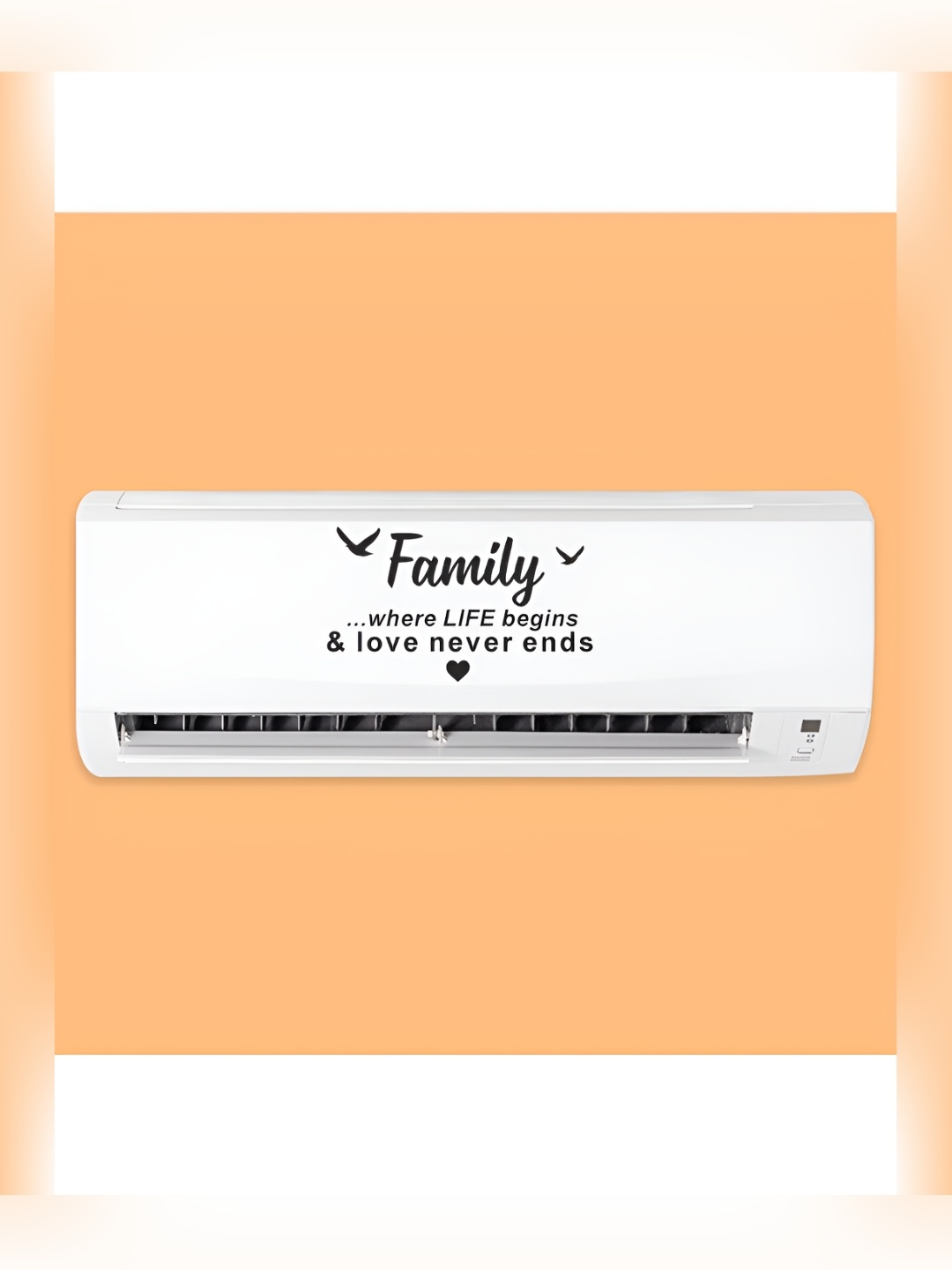 

CVANU Black Family Quote Self Adhesive AC Sticker