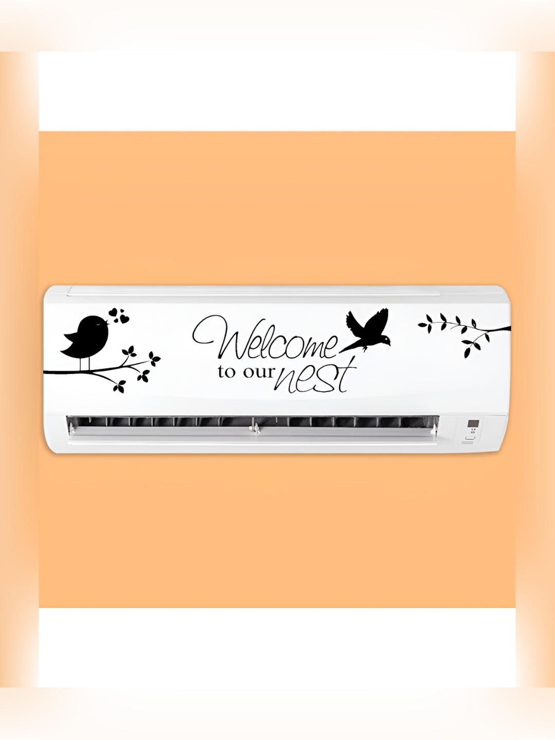 

CVANU Black Welcome Quote Self-Adhesive AC Sticker