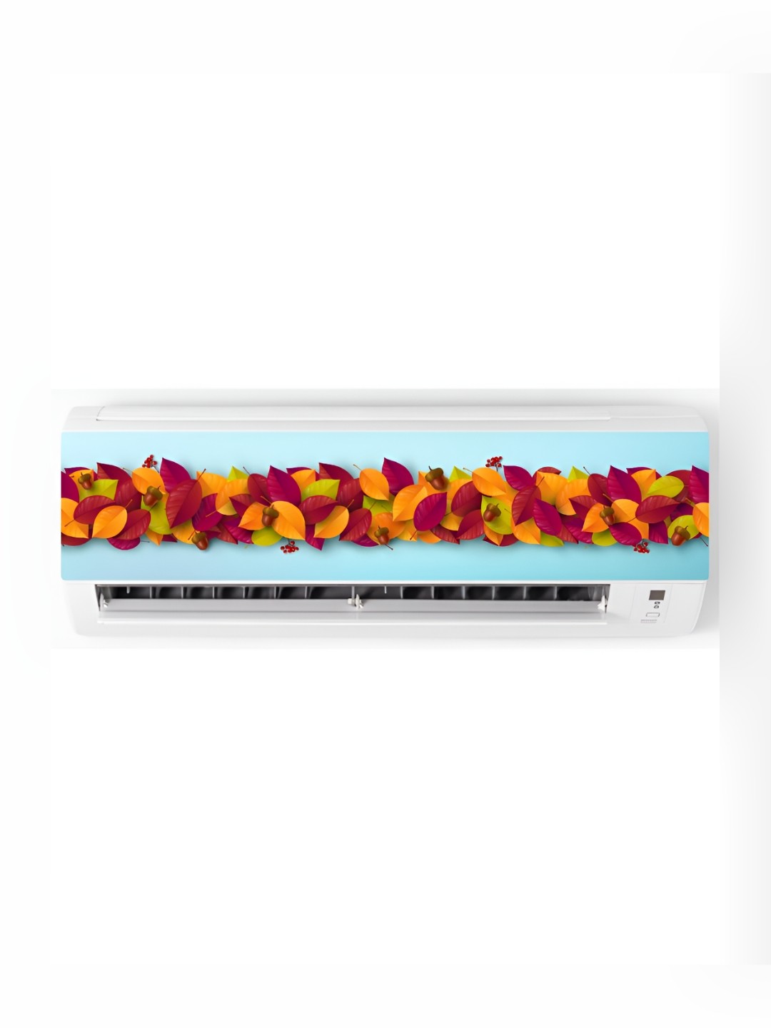 

CVANU Red & Yellow Leafs Self-Adhesive AC Sticker