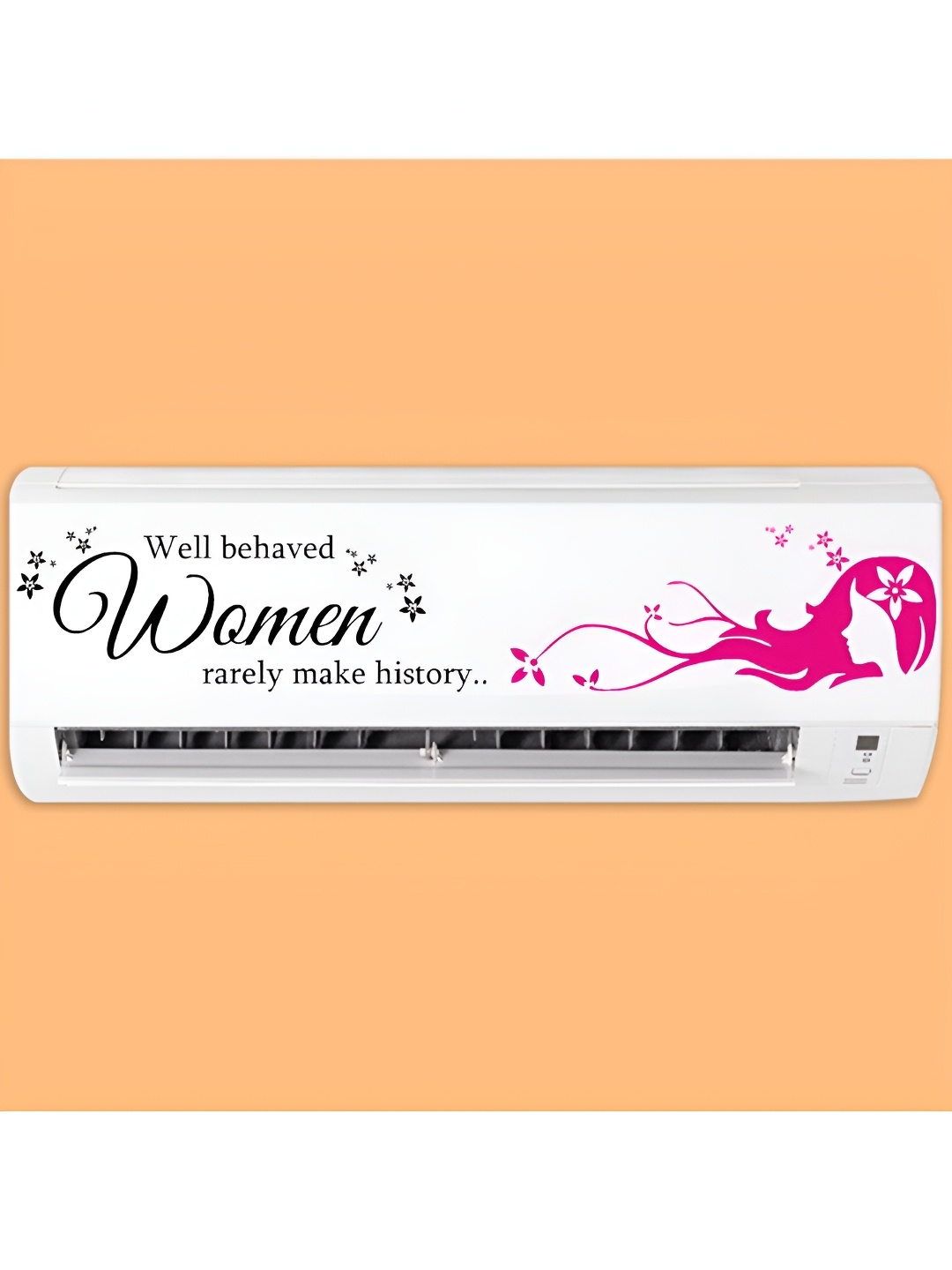 

CVANU Black & Pink Quote Self Adhesive AC Sticker