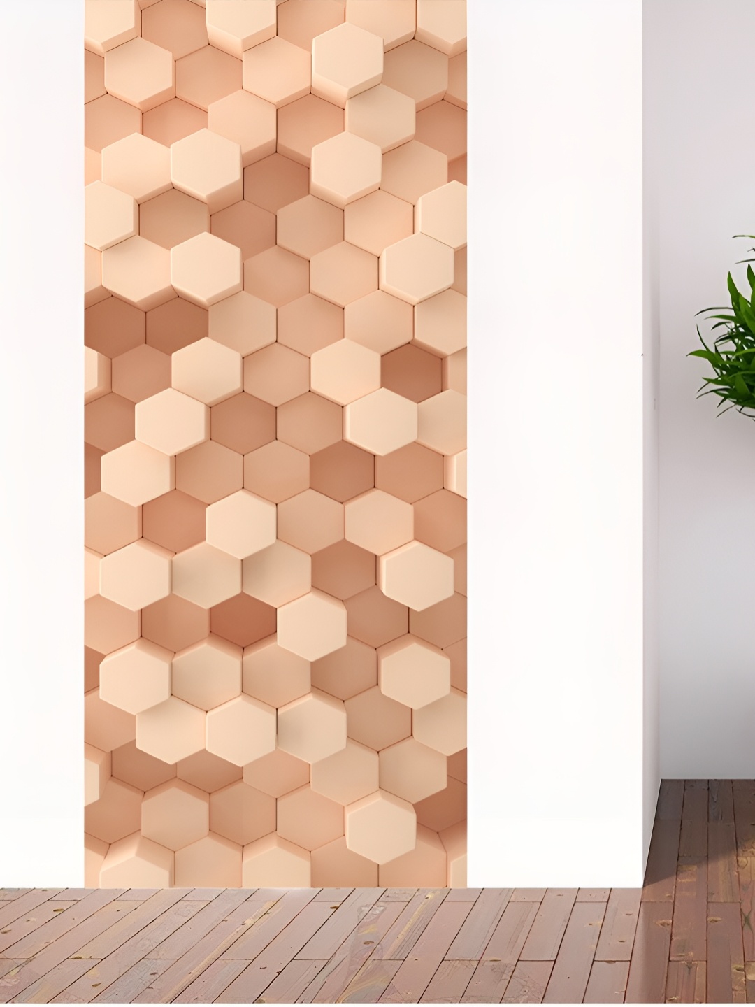 

CVANU Brown Printed Waterproof Door Stickers
