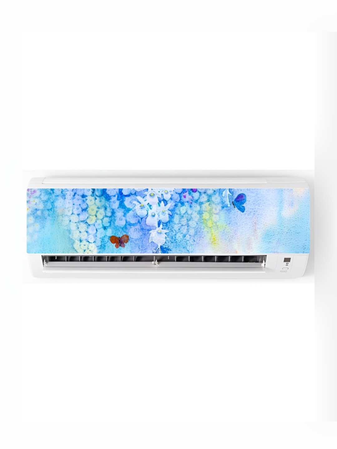 

CVANU Blue & White Floral Self-Adhesive AC Sticker