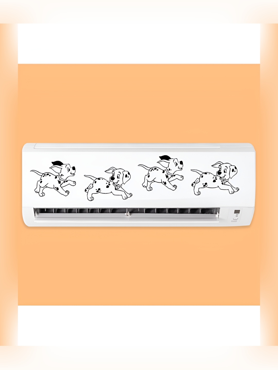 

CVANU Black Running Dogs Printed Self-Adhesive AC Sticker